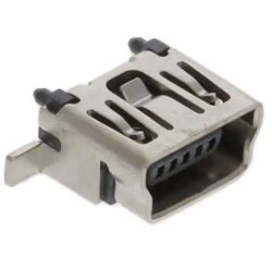 Stecker USB MiniB: SM C04 8831 05 BF - Schmid-M: Anschluss USB MiniB: SM C04 8831 05 BF; USB MiniB, weiblich, SMD, 5-polig; Vertikal; mit Kunststoff-Polarisationsstiften
